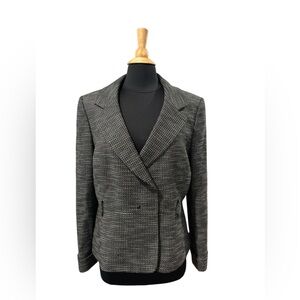 Tahari Arthur S. Levine Black/White Dress Plus Size Blazer-size 16